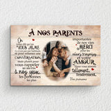 À nos parents - Toile parents