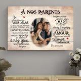 À nos parents - Toile parents