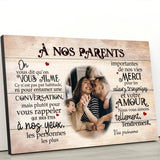 À nos parents - Toile parents