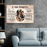 À nos parents - Toile parents