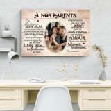 À nos parents - Toile parents
