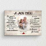 À mon chéri (Photo) - Toile partenaire