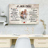 À mon chéri (Photo) - Toile partenaire