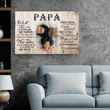 Papa (Photo) - Toile parents