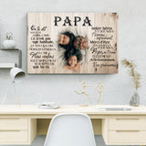 Papa (Photo) - Toile parents