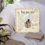 Dans mon cœur (photo) - Coussin partenaire