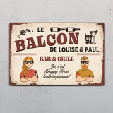 Notre balcon - Extérieur-Pancarte de porte
