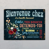 Bienvenue chez - Entrée-Pancarte de porte