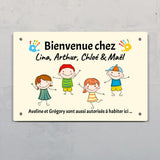 Bienvenue chez - Entrée-Pancarte de porte