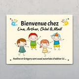 Bienvenue chez - Entrée-Pancarte de porte