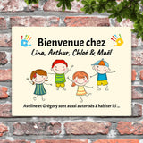 Bienvenue chez - Entrée-Pancarte de porte