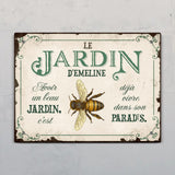 Joie dans le jardin – Outdoor-Pancarte de porte
