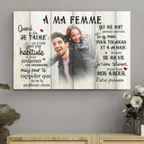 À ma femme (Photo) - Toile partenaire