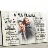 À ma femme (Photo) - Toile partenaire