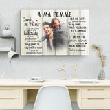 À ma femme (Photo) - Toile partenaire