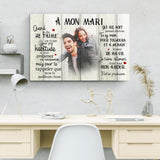 À mon mari (Photo) - Toile partenaire