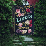 Mon Paradis - Drapeau de jardin personnalisé