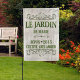 Pour les jardiniers - Drapeau de jardin personnalisé
