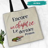 La dévoreuse de livres - Sac en toile personnalisé