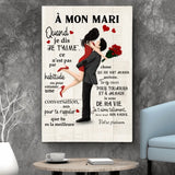 À mon mari dessin - Toile partenaire