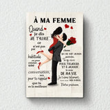 À ma femme dessin - Toile partenaire