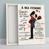 À ma femme dessin - Toile partenaire