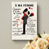 À ma femme dessin - Toile partenaire