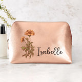 Ta fleur - Trousse de maquillage personnalisée en PU