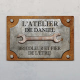 Pour les bricoleurs - Plaque de porte personnalisée pour artisans
