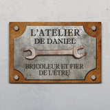 Pour les bricoleurs - Plaque de porte personnalisée pour artisans