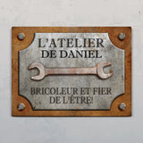 Pour les bricoleurs - Plaque de porte personnalisée pour artisans