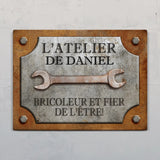 Pour les bricoleurs - Plaque de porte personnalisée pour artisans