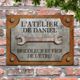Pour les bricoleurs - Plaque de porte personnalisée pour artisans