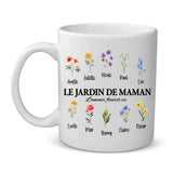 Les fleurs de Mamie - Tasse personnalisée pour Maman et Mamie