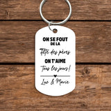 Joyeuse fête des pères - Porte-clés personnalisé pour Papa