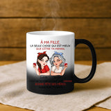 Cadeau personnalisé - mug magique avec changement de couleur thermique et prénom imprimé – idée cadeau originale de Love & Faith