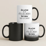 Cadeau personnalisé - mug magique avec changement de couleur thermique et prénom imprimé – idée cadeau originale de Love & Faith