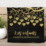 Les petits-enfants - Grands-parents-Coussin