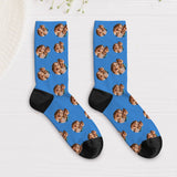 Chaussettes de Saint-Valentin - Chaussettes personnalisées avec petits cœurs et photo