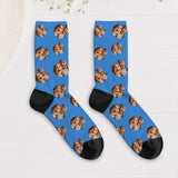 Chaussettes de Saint-Valentin - Chaussettes personnalisées avec petits cœurs et photo