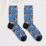 Chaussettes de Saint-Valentin - Chaussettes personnalisées avec petits cœurs et photo