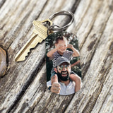 Légende, mari, papa et papy - Porte-clés personnalisé pour papa