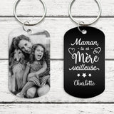 Merveilleuse - Parents-Porte-clés (gravé - noir/blanc)