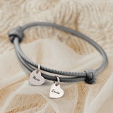 Mes proches - Bracelet en cuir personnalisé pour maman et grand-mère
