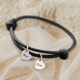 Mes proches - Bracelet en cuir personnalisé pour maman et grand-mère
