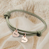Mes proches - Bracelet en cuir personnalisé pour maman et grand-mère