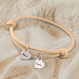 Mes proches - Bracelet en cuir personnalisé pour maman et grand-mère