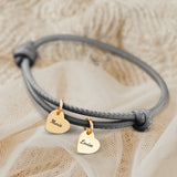 Mes proches - Bracelet en cuir personnalisé pour maman et grand-mère