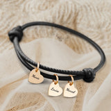 Mes proches - Bracelet en cuir personnalisé pour maman et grand-mère
