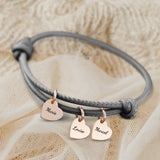 Mes proches - Bracelet en cuir personnalisé pour maman et grand-mère